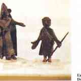 Click para ampliar. Exvotos ibéricos:jinete, dama, peregrino